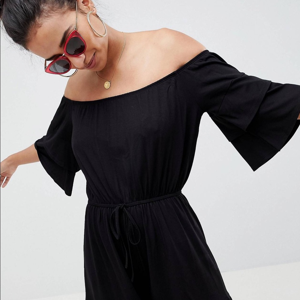 EUC ASOS Off-Shoulder Romper